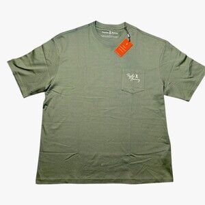 Psycho Bunny Short Sleeve Men's SZ XXL‎ Lounge Crew Neck Pocket T-Shirt Green